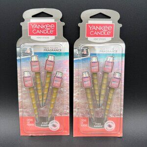 Yankee Candle Vent Sticks Pink Sands‎ Car Air Freshener Two Packs